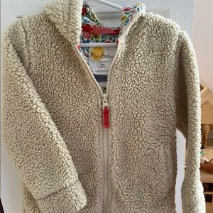 Mini boden bear hooded jacket 4t